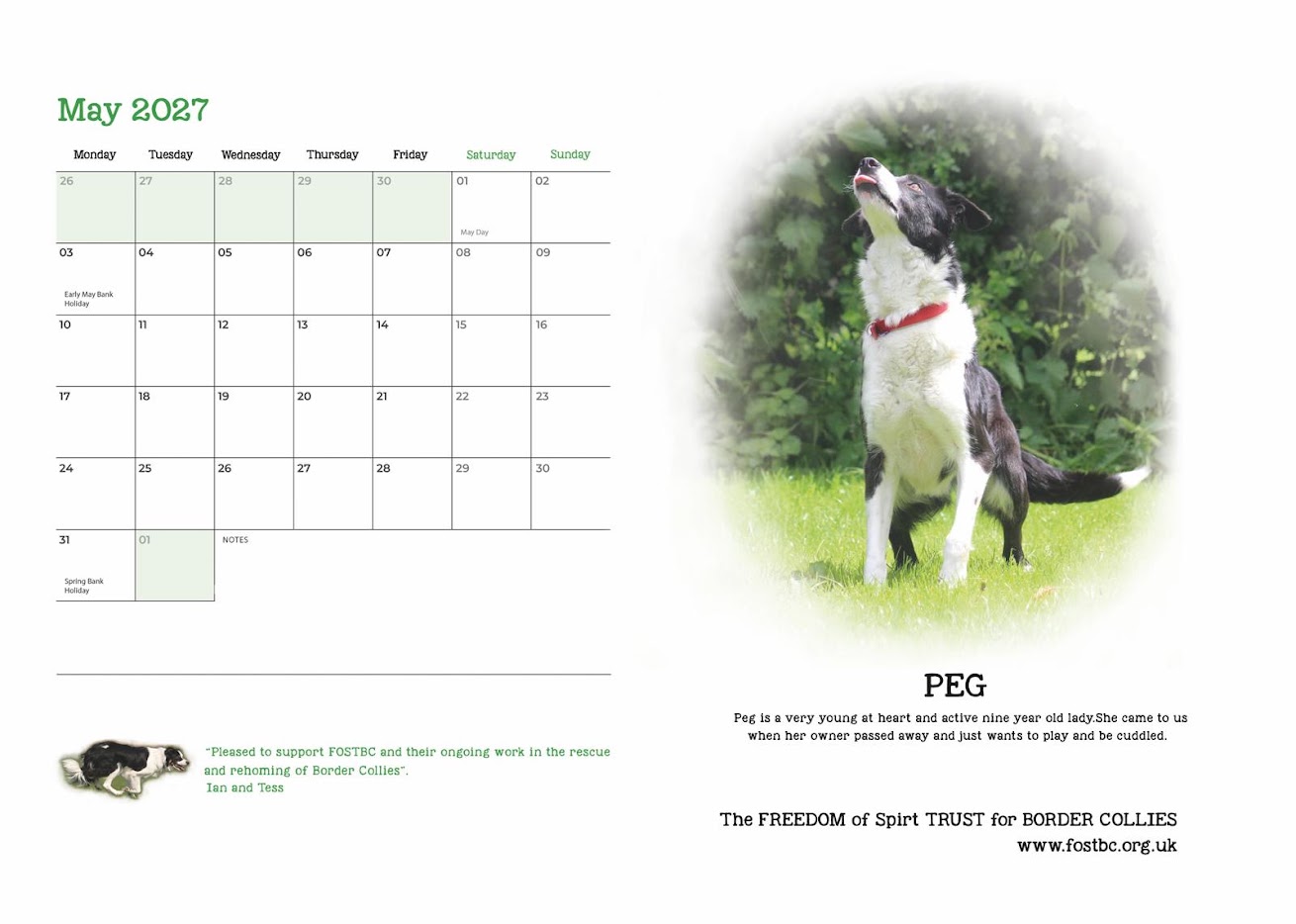 2027 Calendar £7.99 incl p&p - Image 3