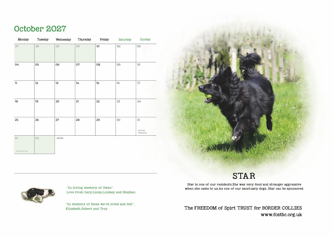 2027 Calendar £7.99 incl p&p - Image 4